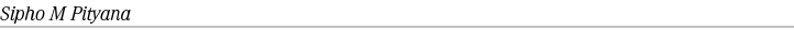 Sipho M Pityana