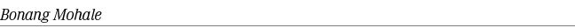 Bonang Mohale