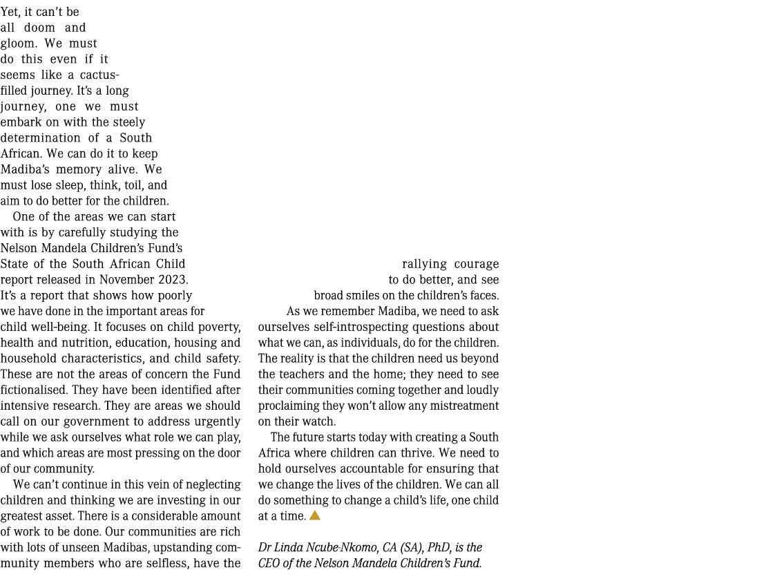 Yet, it can’t be all doom and gloom. We must do this even if it seems like a cactus filled journey. It’s a long journ...