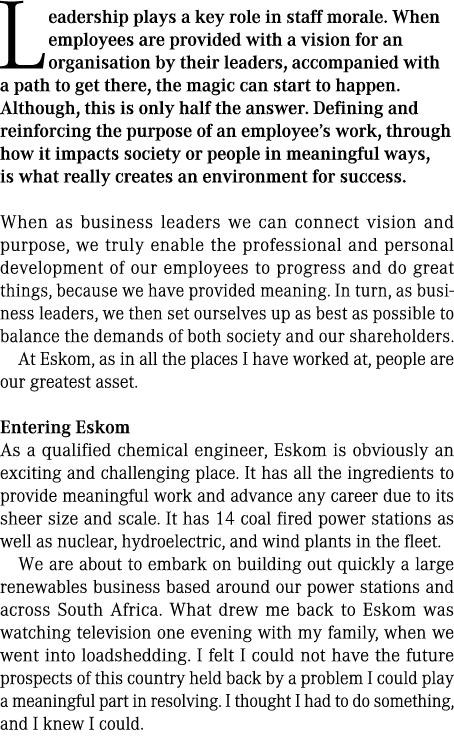 Leadership plays a key role in staff morale. When employees are provided with a vision for an organisation by their l...