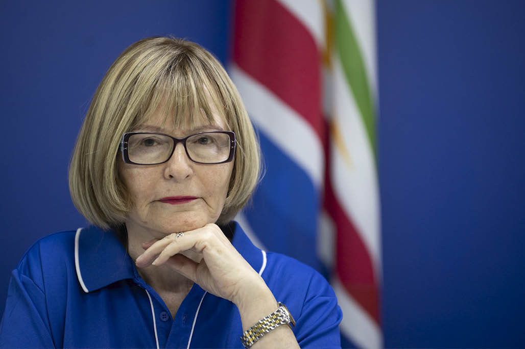 CAPE TOWN, SOUTH AFRICA ? NOVEMBER 18: Chairperson of the Federal Council, Helen Zille at the media briefing on the Democratic Alliance (DA) readiness for the registration weekend on November 18, 2023 in Cape Town, South Africa. The Electoral Commission of SA confirmed that it is ready to register South Africans to vote in the 2024 elections. (Photo by Jaco Marais/Die Burger/Gallo Images via Getty Images)