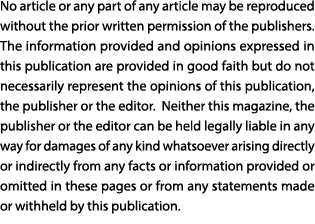 No article or any part of any article may be reproduced without the prior written permission of the publishers. The i...