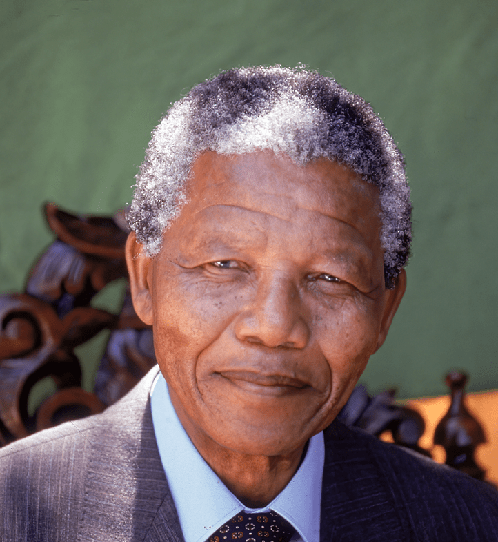 Former South African Pres. Nelson Mandela in undated portrait.   (Photo by Allan Tannenbaum/Getty Images)