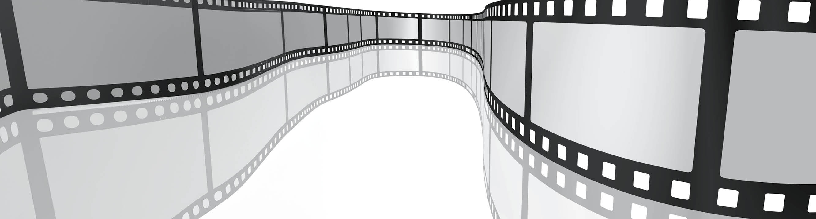 Movie film blank frames on white background. 3D rendered image. You may also like: