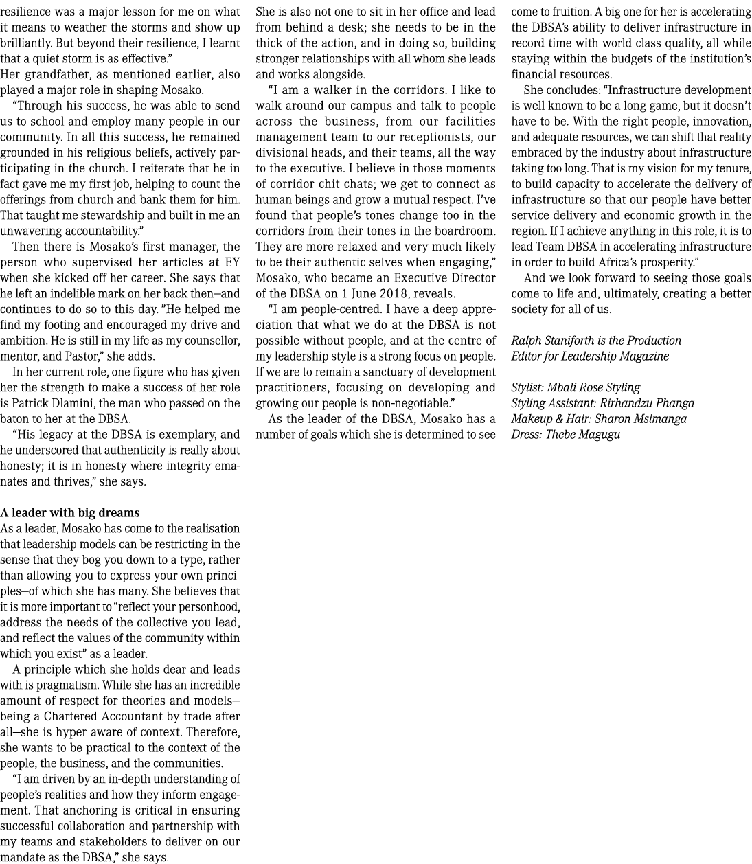resilience was a major lesson for me on what it means to weather the storms and show up brilliantly  But beyond their   