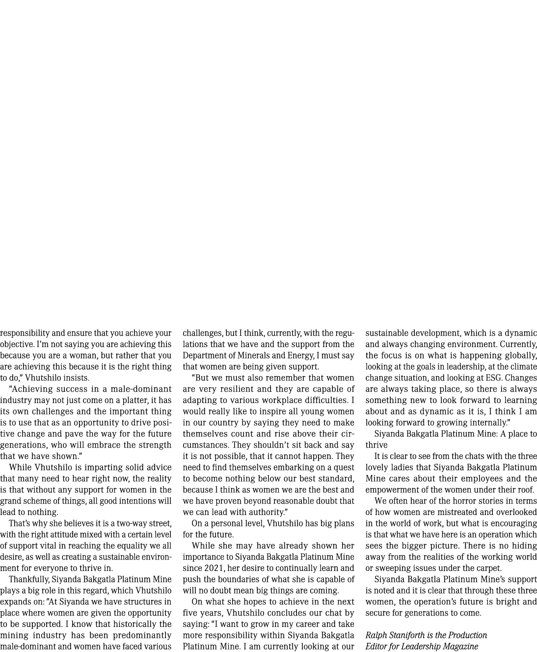 responsibility and ensure that you achieve your objective  I m not saying you are achieving this because you are a wo   
