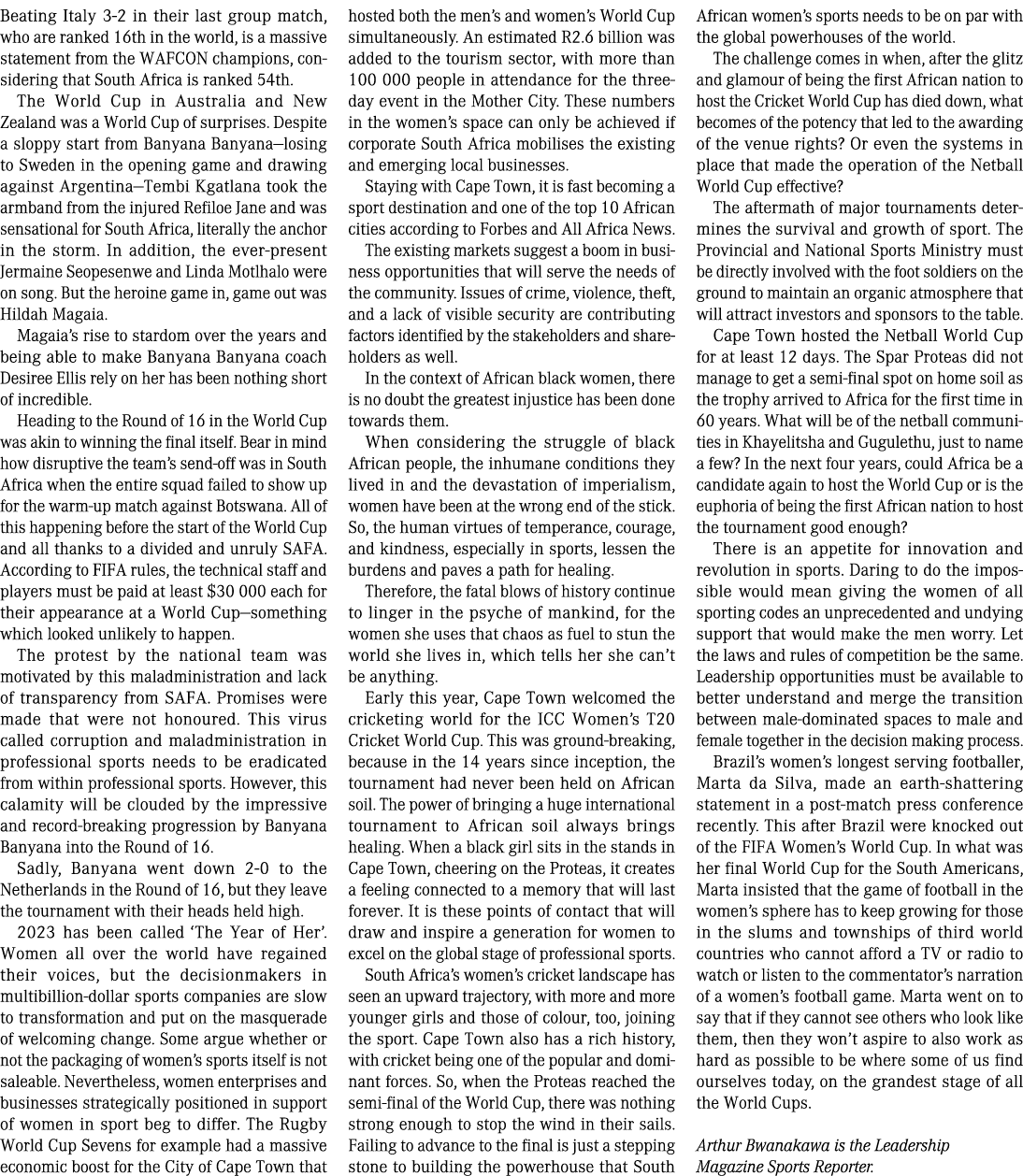 Beating Italy 3-2 in their last group match, who are ranked 16th in the world, is a massive statement from the WAFCON   