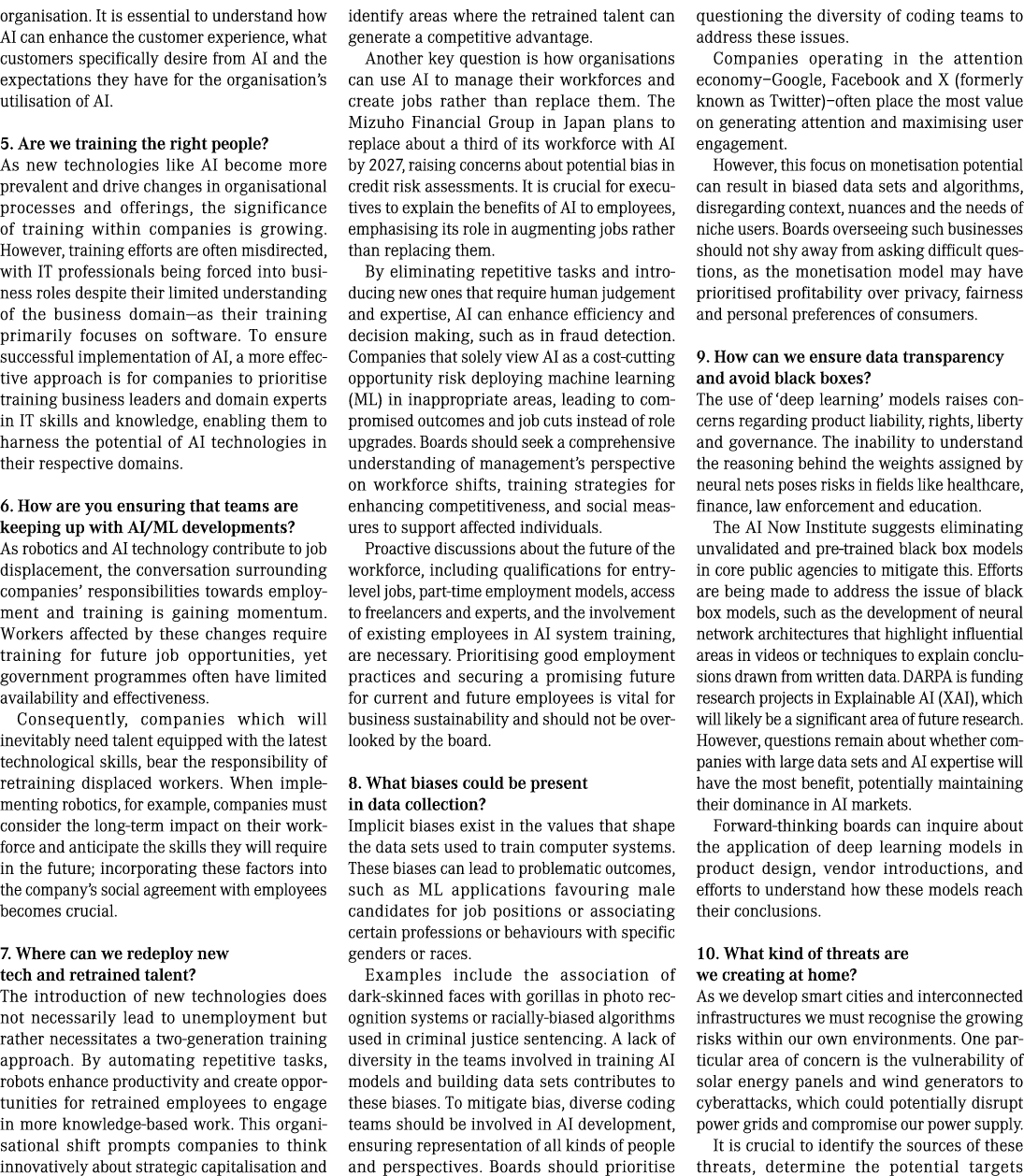 organisation. It is essential to understand how AI can enhance the customer experience, what customers specifically d...