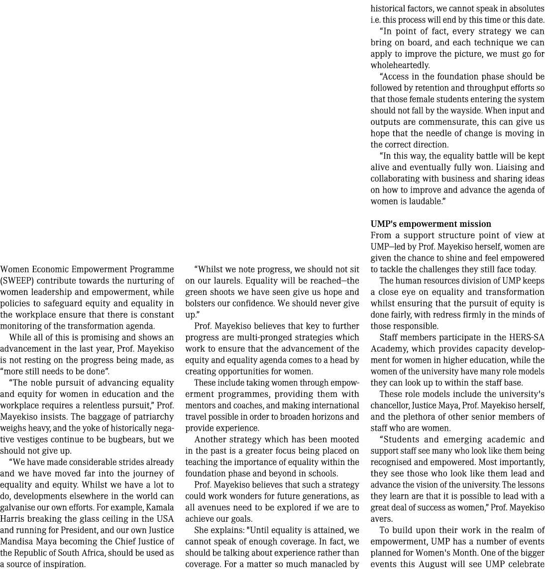 Women Economic Empowerment Programme (SWEEP) contribute towards the nurturing of women leadership and empowerment, wh...