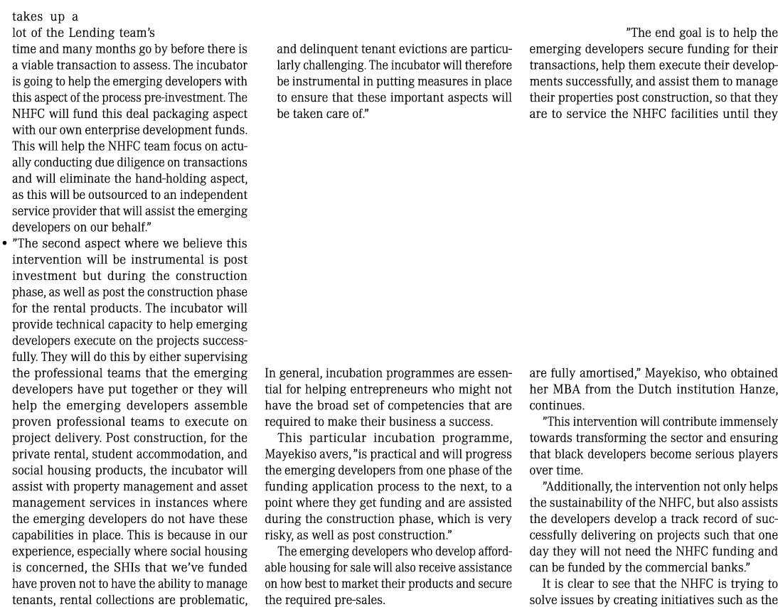 takes up a lot of the Lending team’s time and many months go by before there is a viable transaction to assess. The i...