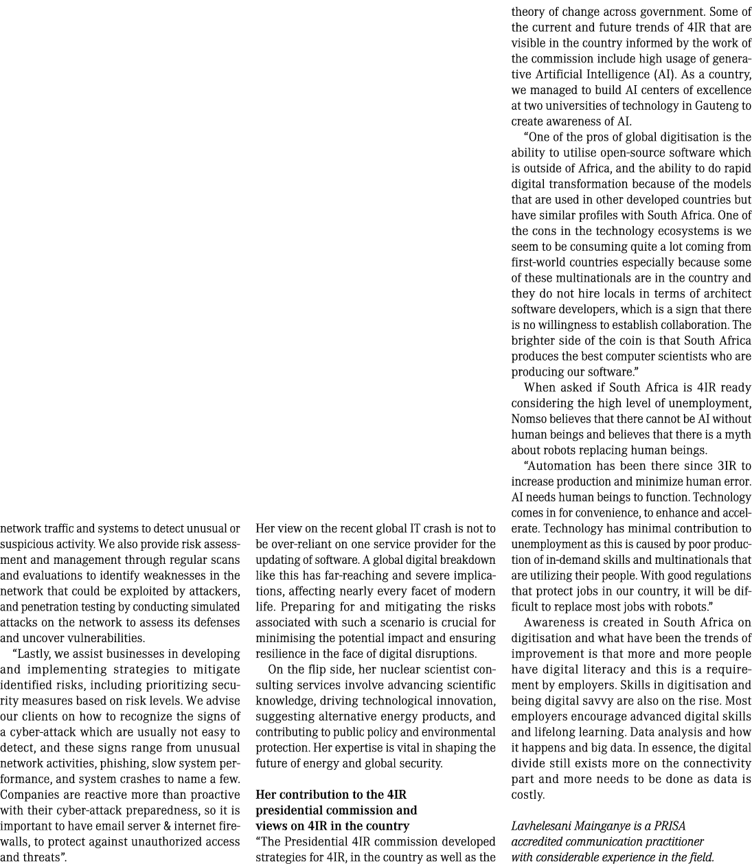 network traffic and systems to detect unusual or suspicious activity. We also provide risk assessment and management ...
