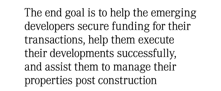 The end goal is to help the emerging developers secure funding for their transactions, help them execute their develo...
