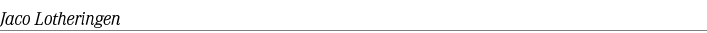 Jaco Lotheringen