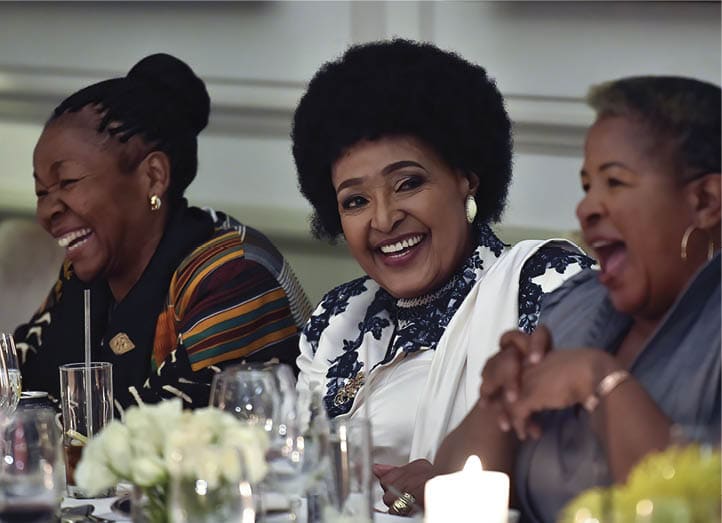 (in the Pic - Mrs Winnie Madikizela Mandela with Ms Letta Mbuli (left) share a light moment). Deputy President Cyril Ramaphosa attends the 80th birthday celebrations of Mrs Winnie Madikizela Mandela held at Mount Nelson Hotel in Cape Town. 14/09/2016, Elmond Jiyane, GCIS