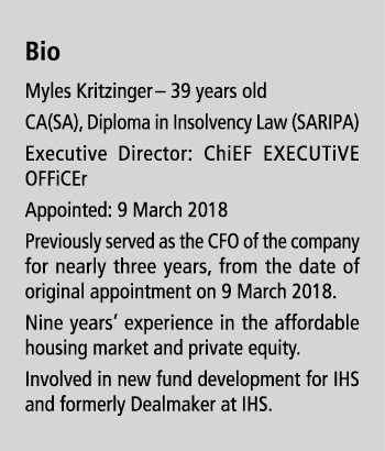 Bio Myles Kritzinger – 39 years old CA(SA), Diploma in Insolvency Law (SARIPA) Executive Director: ChiEF EXECUTiVE OF...