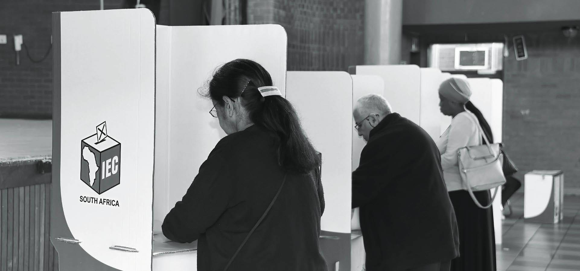 People casting their votes at Laudium Community Centre in Laudium, Pretoria. South Africa. 08/05/2019. Ntswe Mokoena