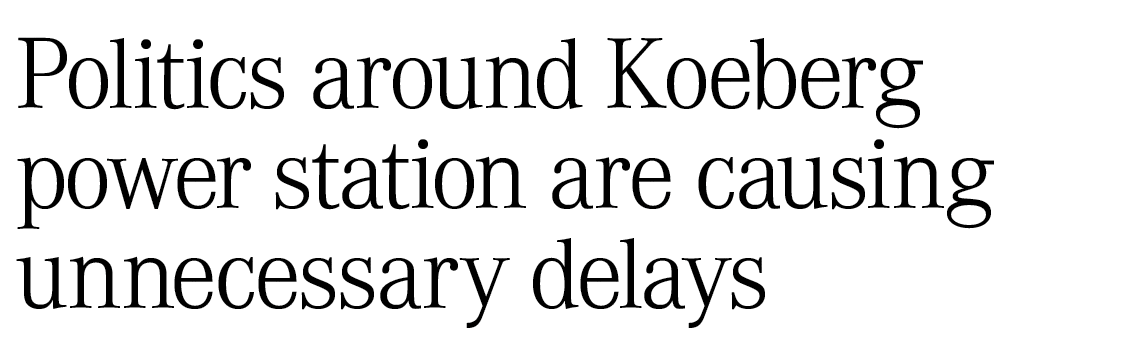 Politics around Koeberg power station are causing unnecessary delays 