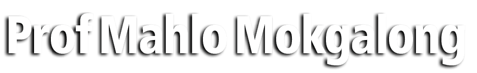 Prof Mahlo Mokgalong