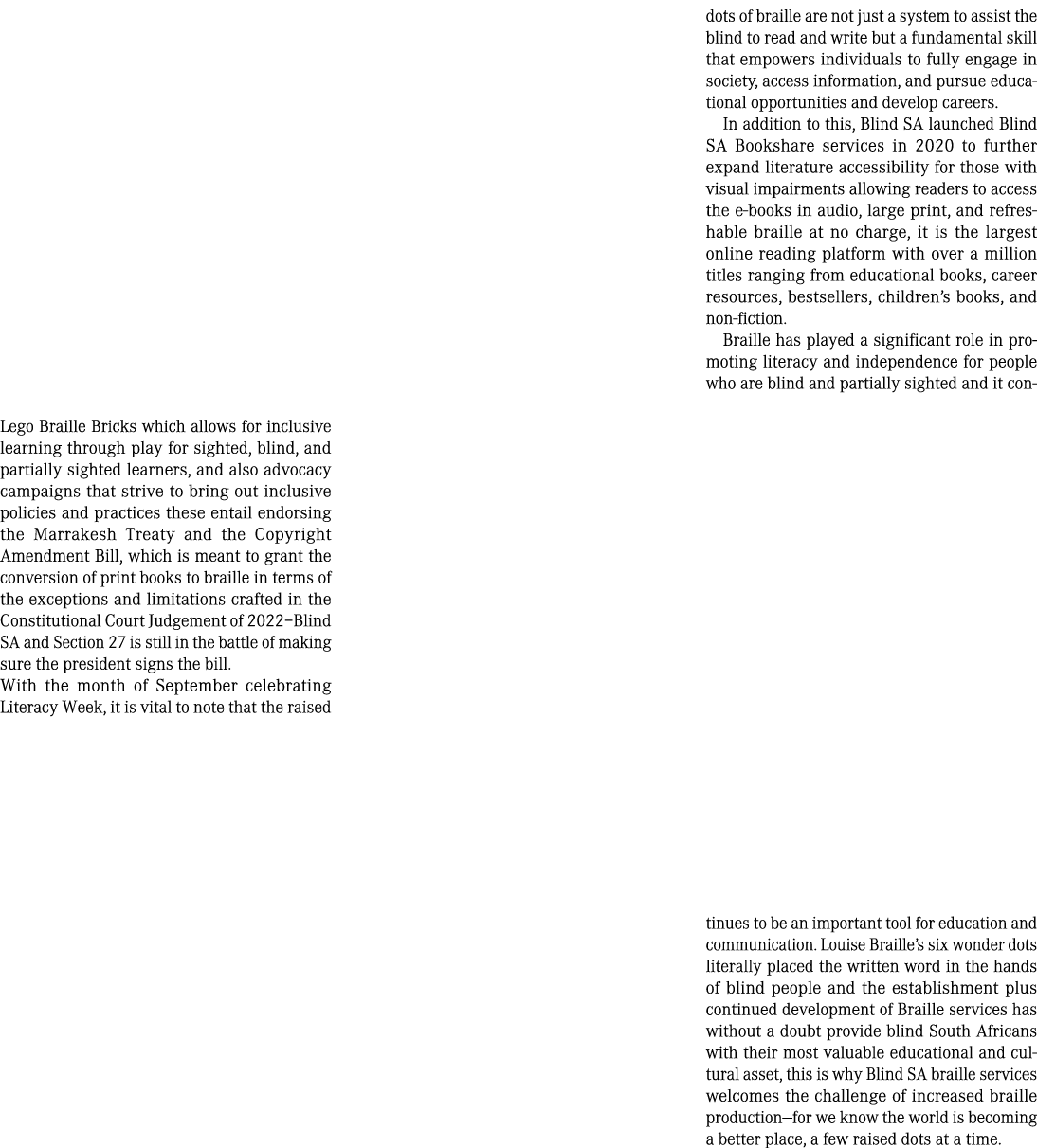 Lego Braille Bricks which allows for inclusive learning through play for sighted, blind, and partially sighted learne...