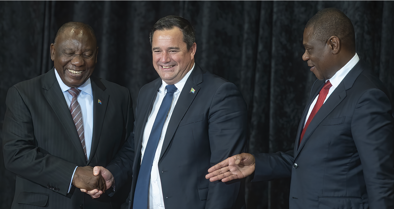 CAPE TOWN, SOUTH AFRICA - JULY 03: Minister of Agriculture John Steenhuisen during the swearing-in ceremony of the new national executive members at Cape Town International Convention Centre on July 03, 2024 in Cape Town, South Africa. The new National Executive constitutes the 7th Democratic Administration as a Government of National Unity comprising a diversity of political parties as an outcome of the national and provincial elections held on Wednesday, 29 May 2024. (Photo by Brenton Geach/Gallo Images via Getty Images)