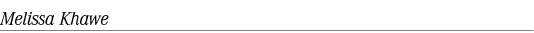 Melissa Khawe