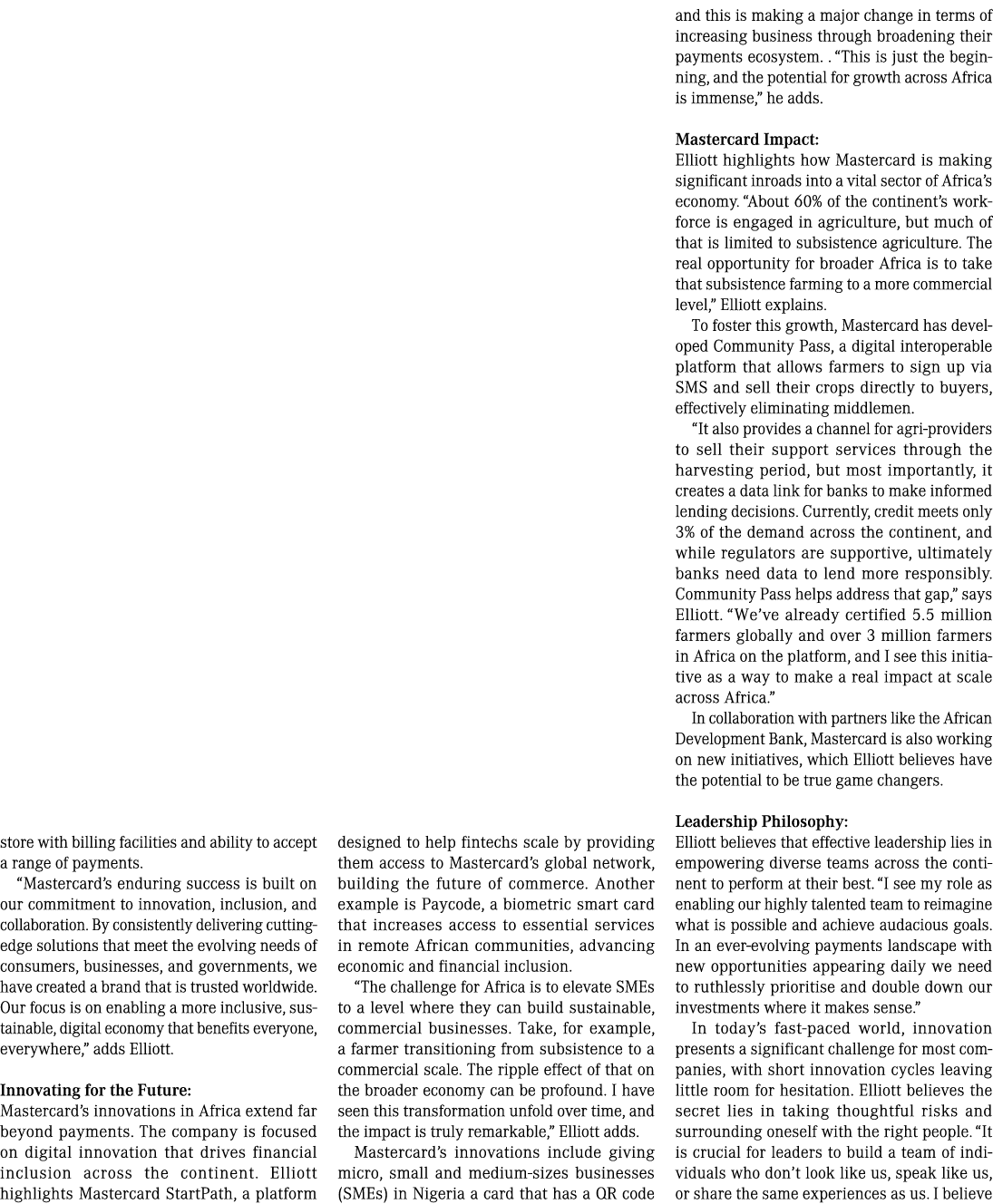 store with billing facilities and ability to accept a range of payments. “Mastercard’s enduring success is built on o...