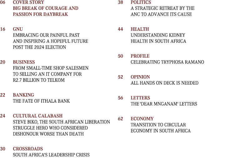 06 Cover Story Big Break of Courage and Passion for Daybreak 16 GNU Embracing our painful past and inspiring a hopefu...