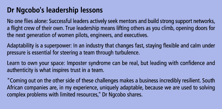 Dr Ngcobo's leadership lessons No one flies alone: Successful leaders actively seek mentors and build strong support ...