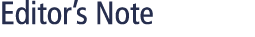 Editor’s Note