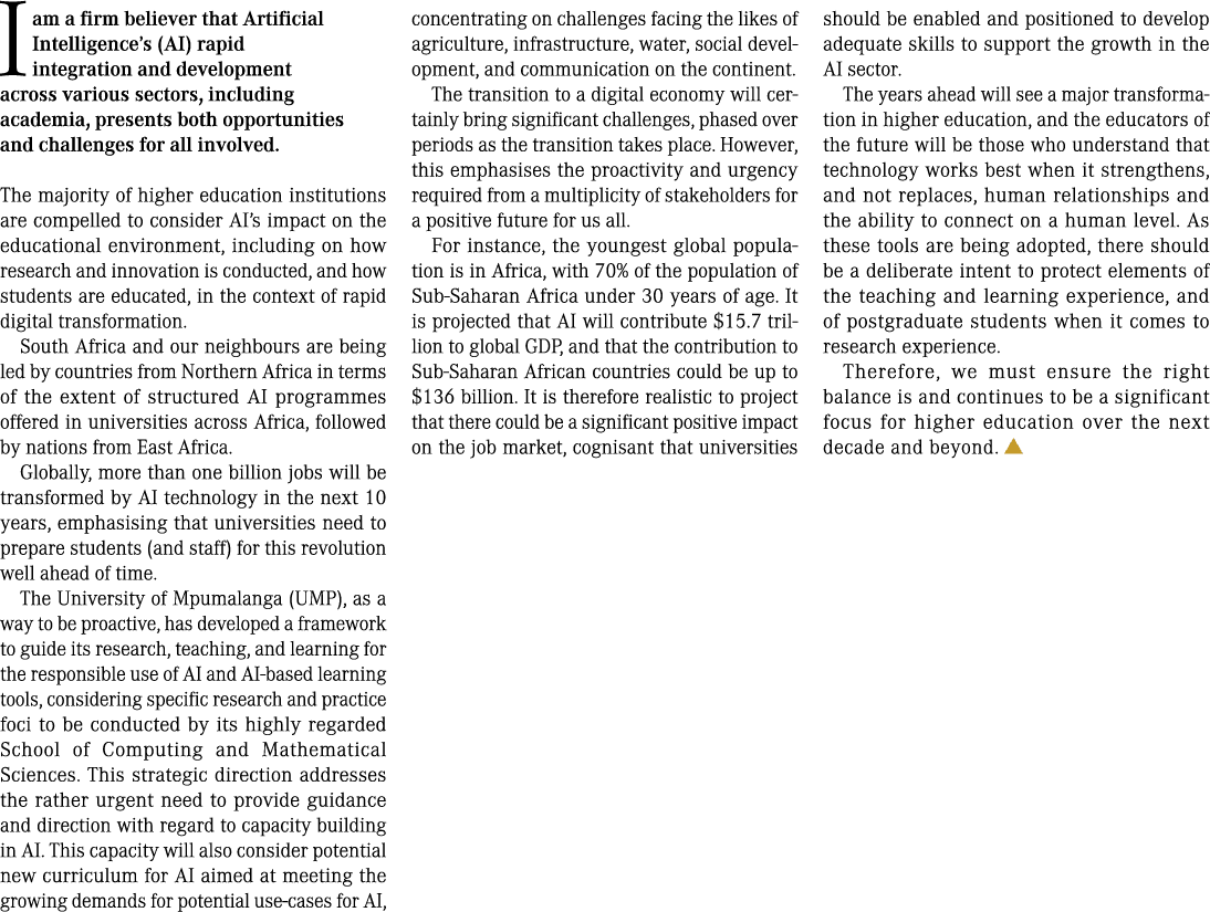 I am a firm believer that Artificial Intelligence’s (AI) rapid integration and development across various sectors, in...